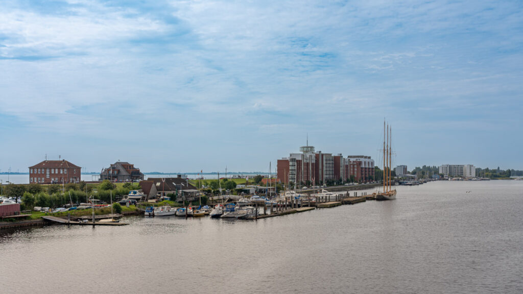 Aufnahme von Wilhelmshaven vom Wasser aus